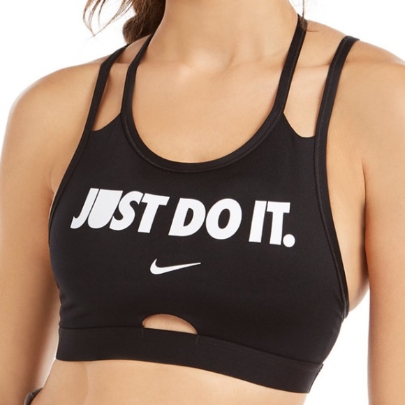 Nike Dri-FIT Just Do It Mid-Impact Sports Bra Sz S - Picture 2 of 8